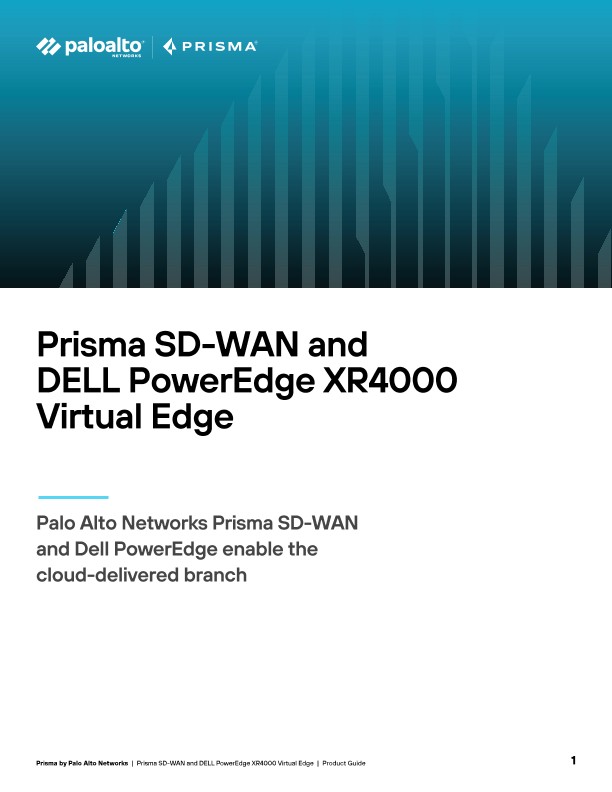 Guía de Prisma SD-WAN y DELL PowerEdge XR4000 Virtual Edge