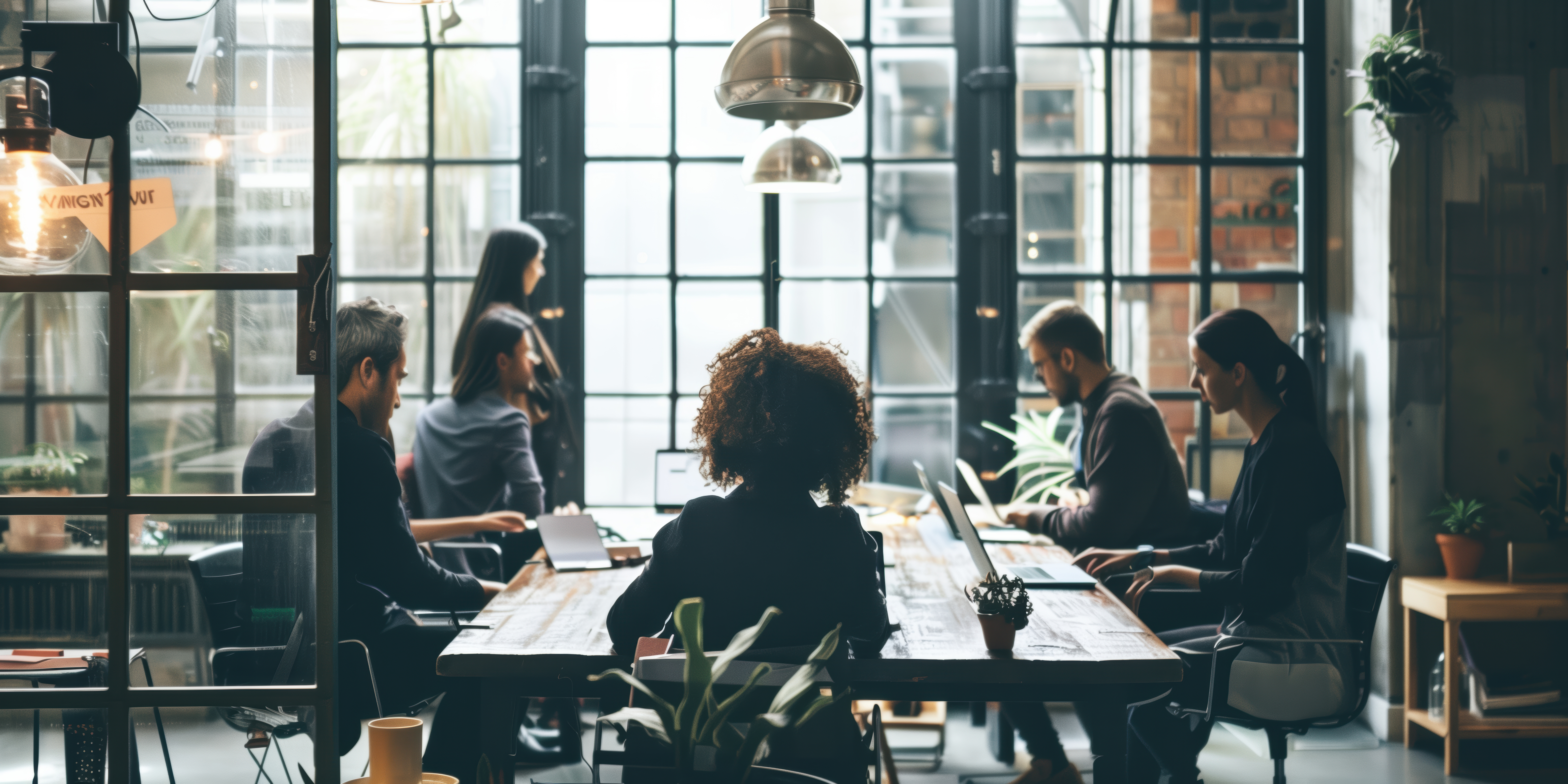 team meeting together