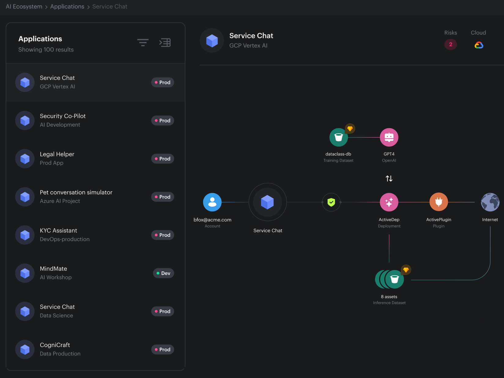 Gestión de la postura de seguridad de IA (AI-SPM)