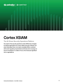 Ficha técnica de Cortex XSIAM