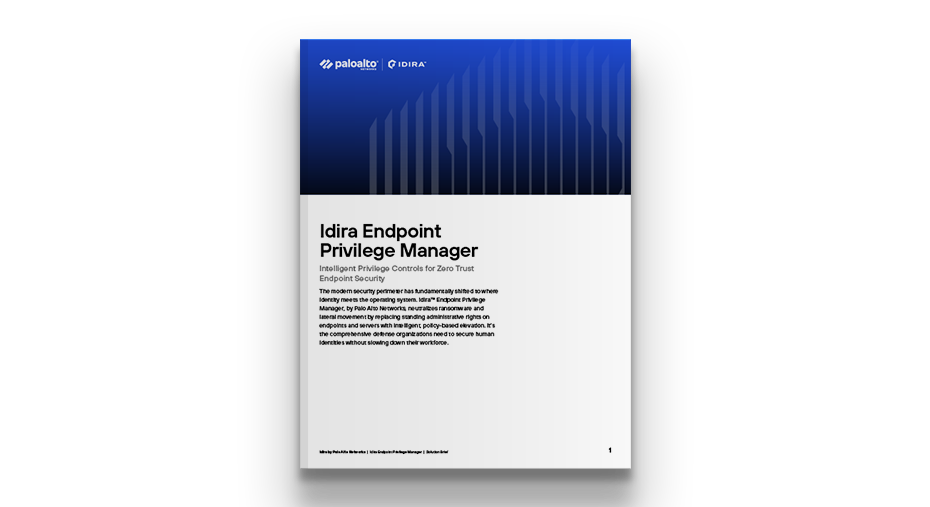 Resumen de la solución: Idira Endpoint Privilege Manager