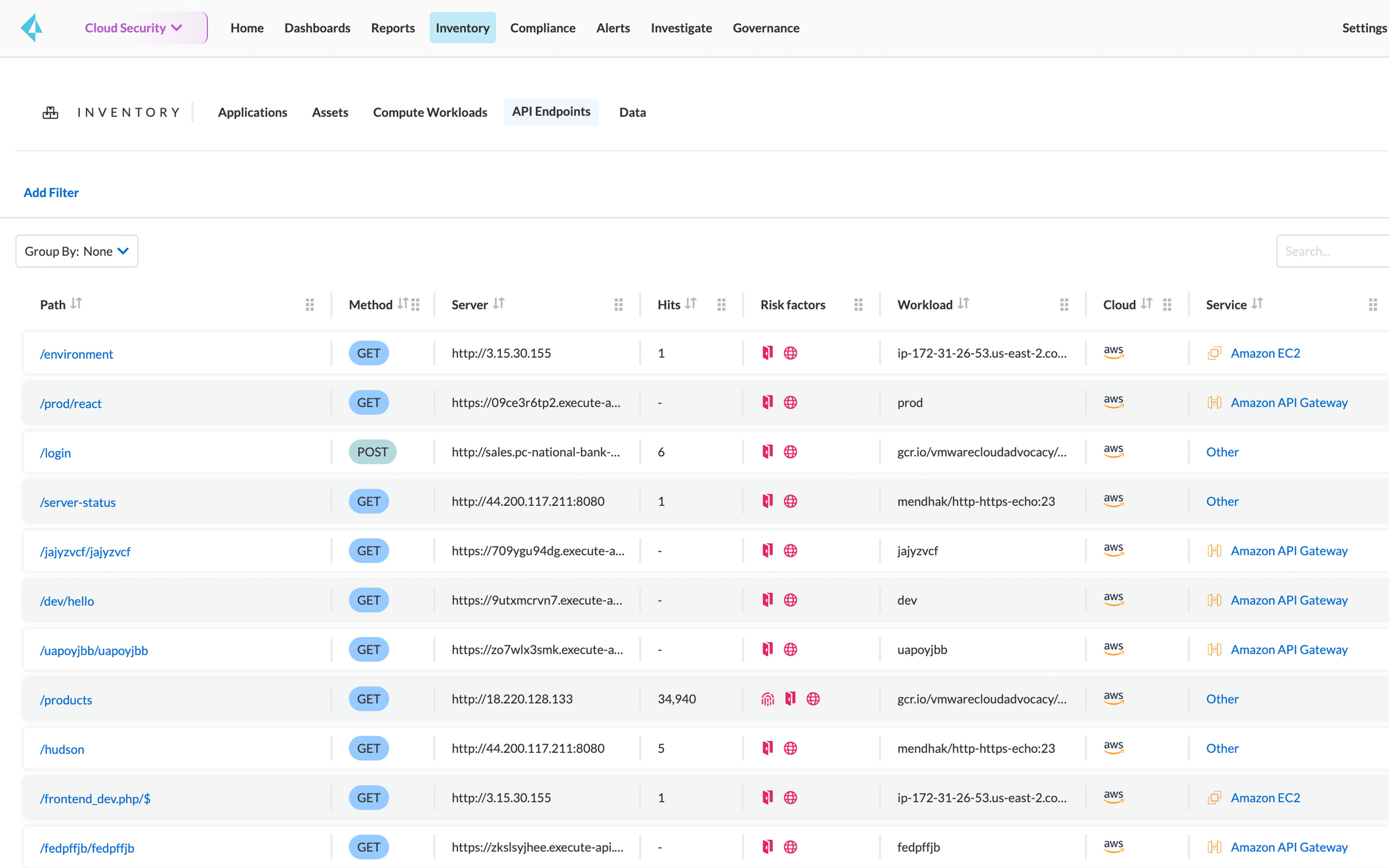 Detección de API