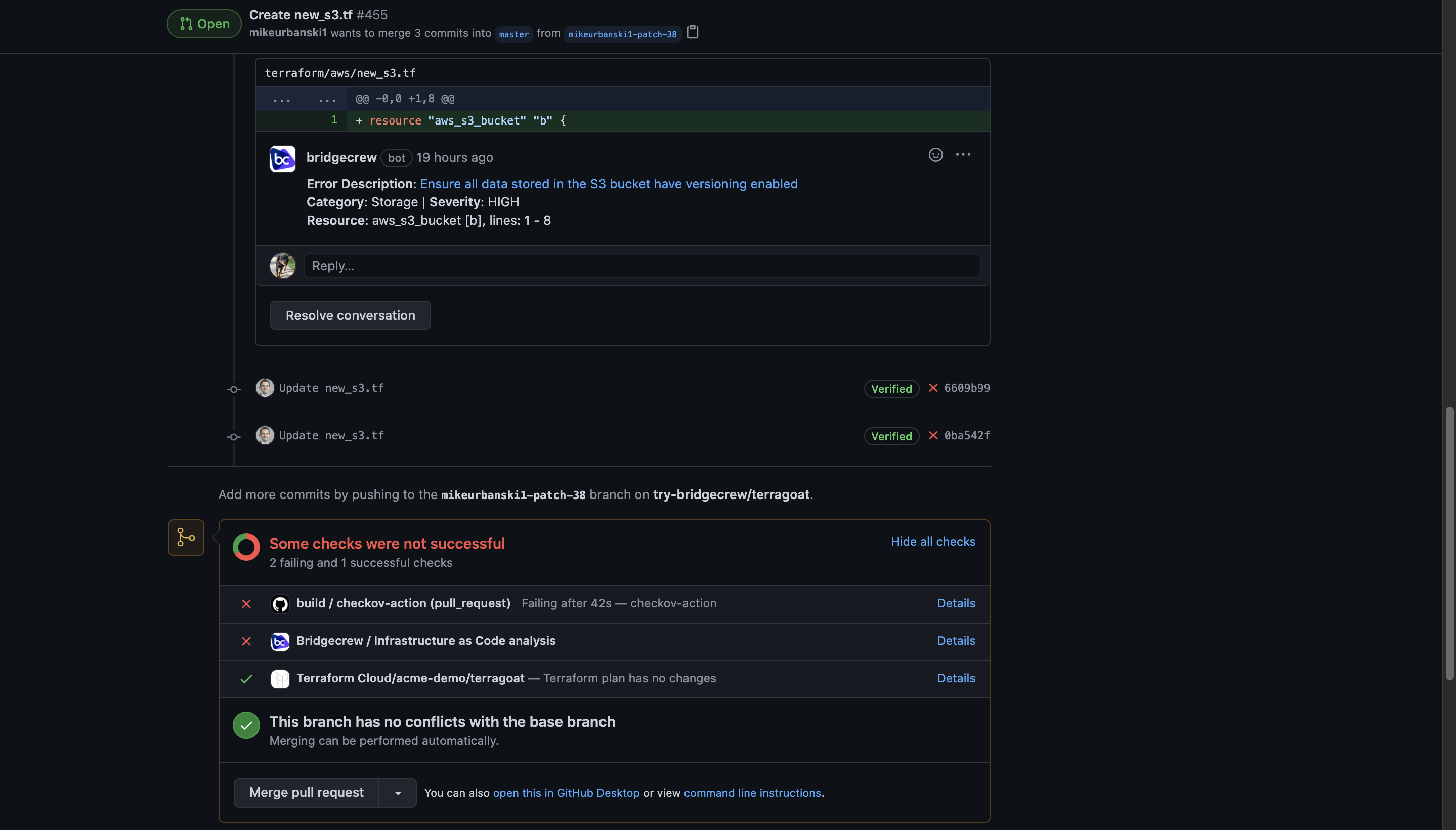 Añada barreras de protección y prevenga los desvíos en las configuraciones