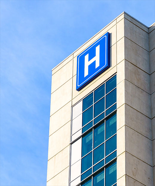 edificio de un hospital