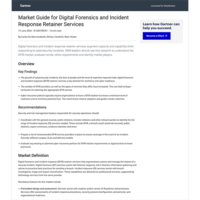 Guía de Gartner<sup>®</sup> de 2024 sobre el mercado de los servicios con acuerdo de anticipo de honorarios para la investigación forense digital y respuesta a incidentes 