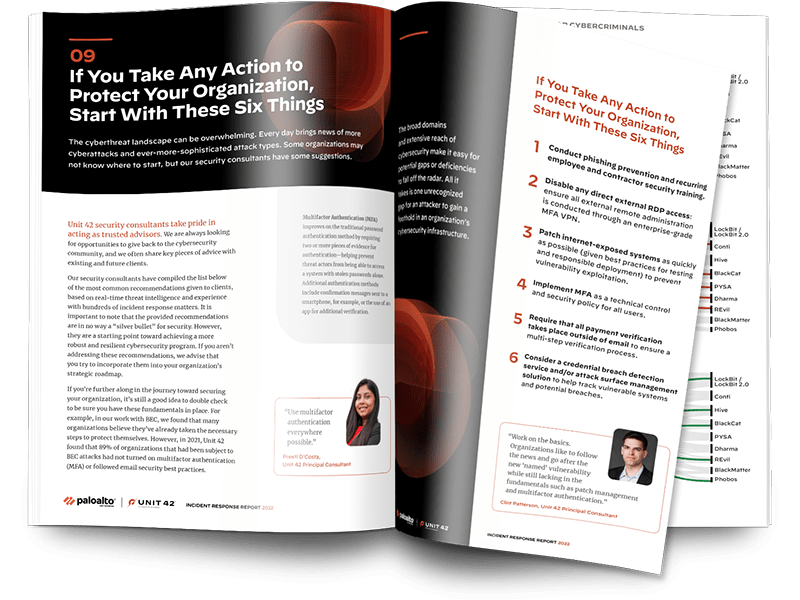 Incident response report