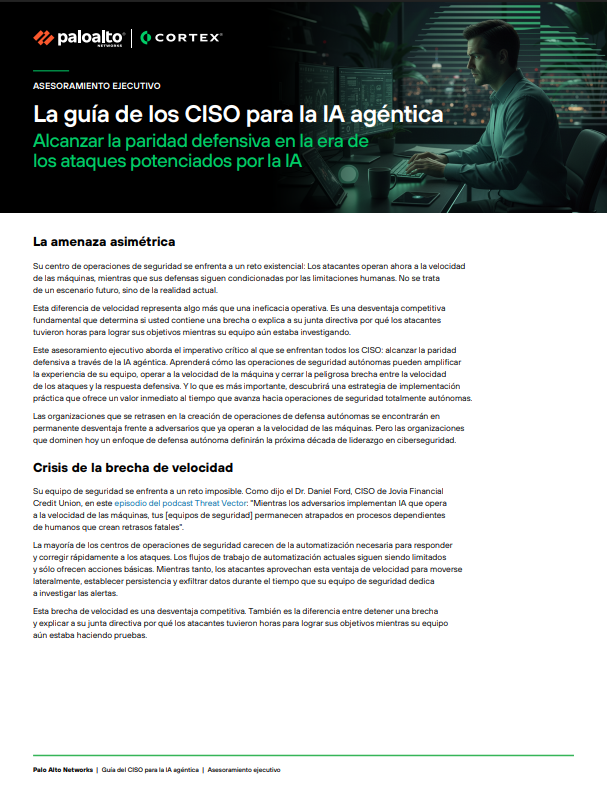 Operaciones de seguridad autónomas: La guía de los CISO para la IA agéntica para la paridad defensiva