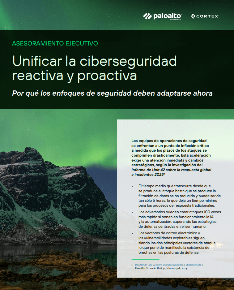 Asesoramiento ejecutivo: Unificar la ciberseguridad reactiva y proactiva